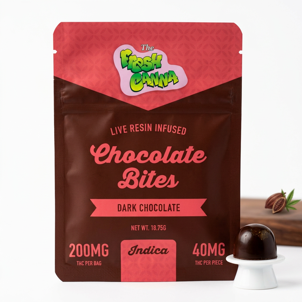 Fresh Canna | 200mg Chocolate Bites | Dark Chocolate