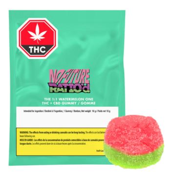Ratio'd Watermelon 1:1 - 10:10MG THC:CBD X1
