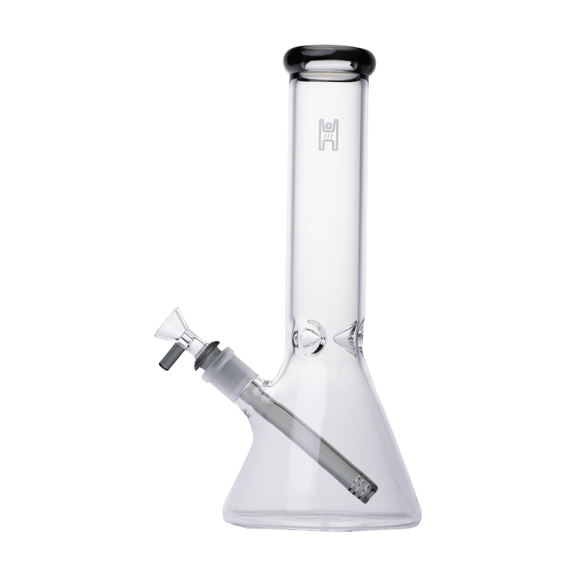 Human Grade | 12" Bong | Beaker | Smoke / White