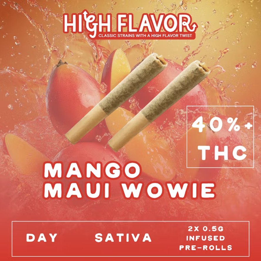 Mango Maui Wowie Infused Pre-Roll 2 Pack | 1g
