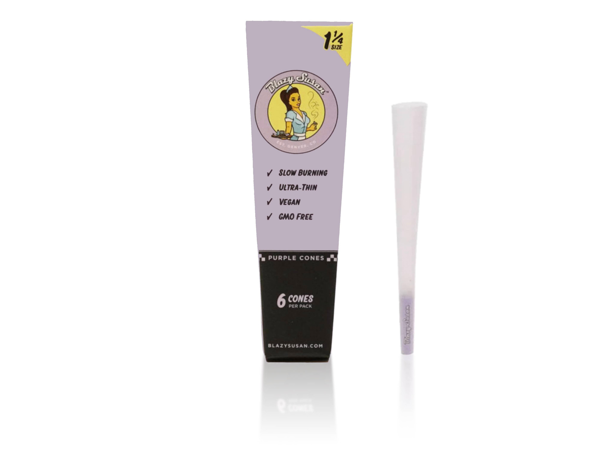 Blazy Susan - 1 1/4 Cones Purple 6 Pack