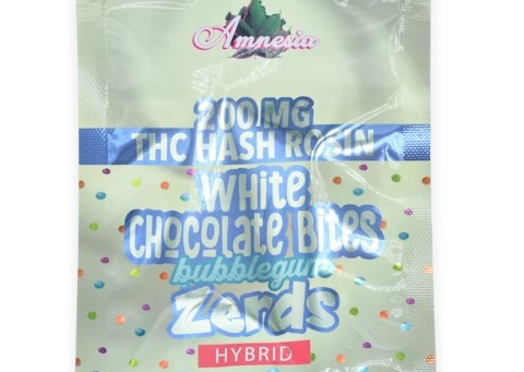 Amnesia - Zerds White Chocolate - 200mg Hash Rosin Bites