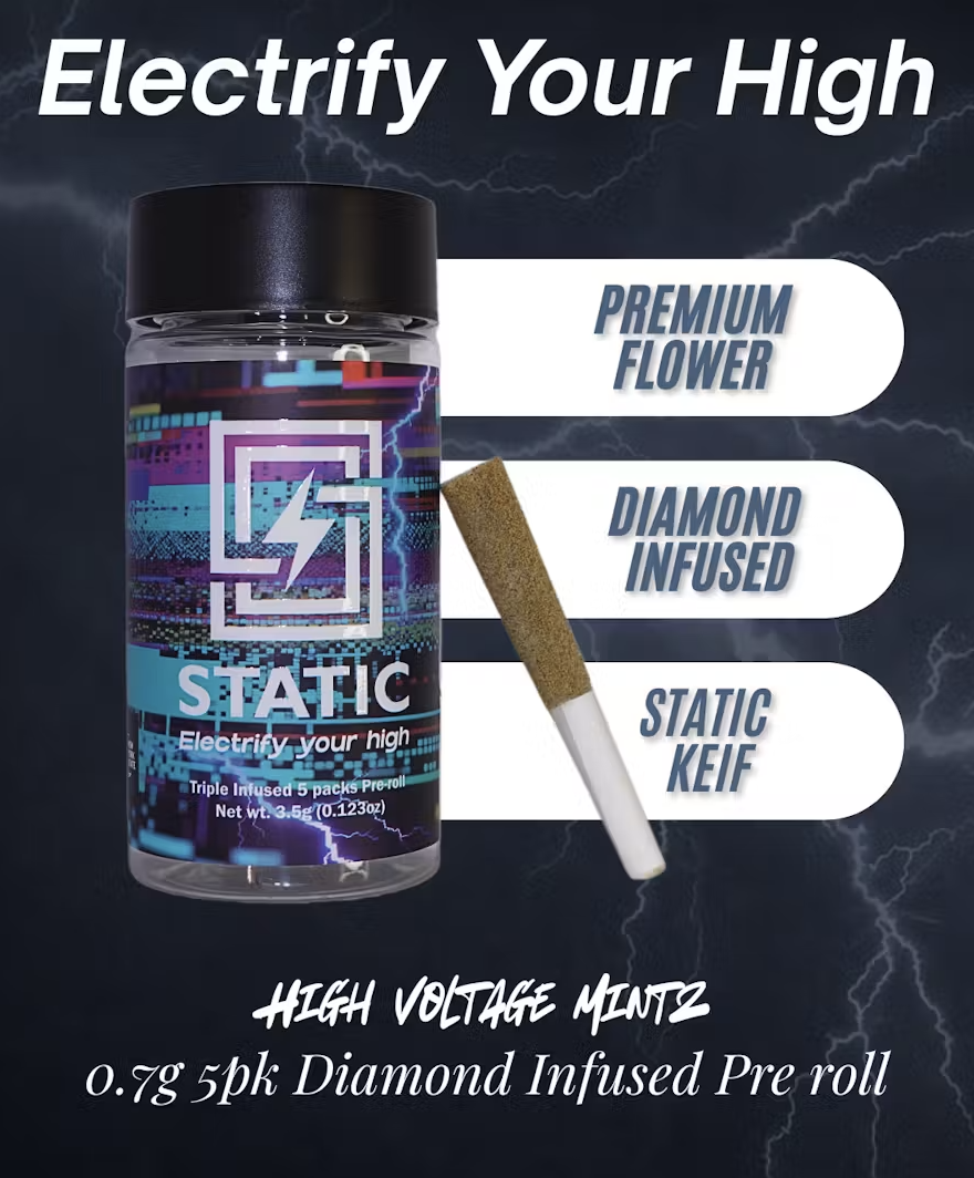 High Voltage Mintz | Tri-Infused Pre-Rolls | 5pk | 3.5g