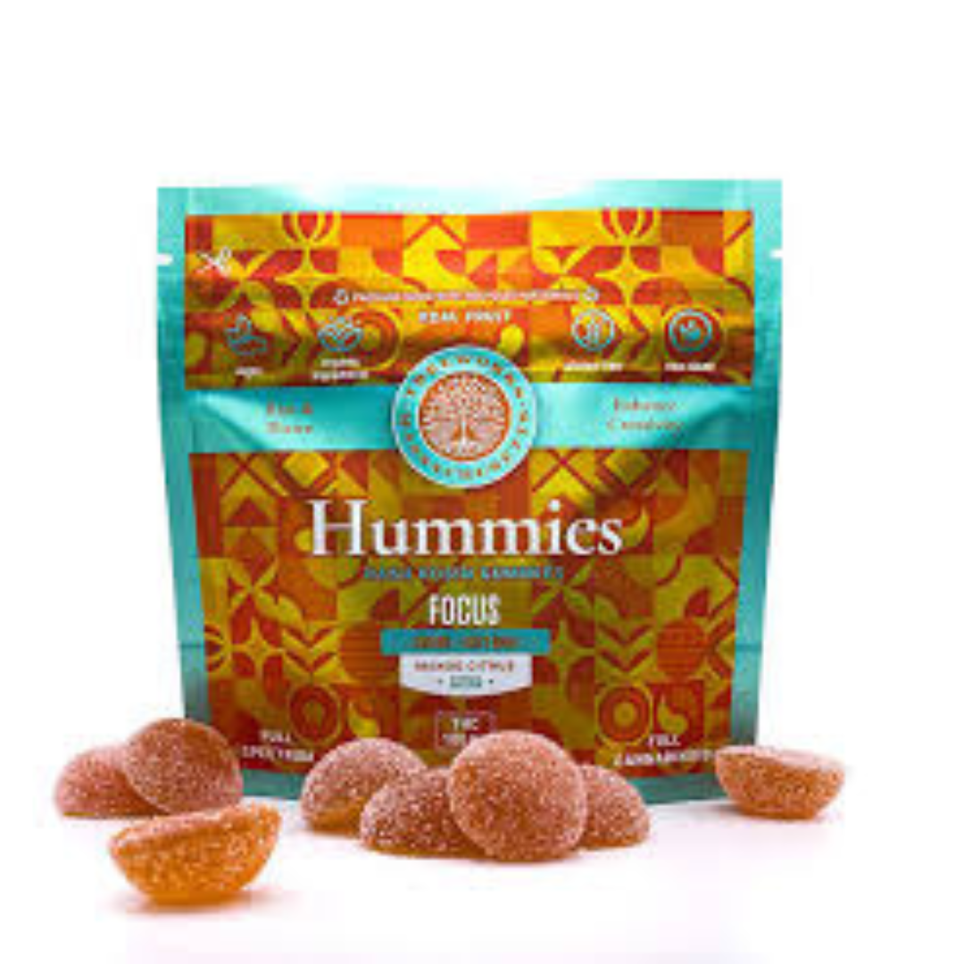 TreeWorks | Focus Citrus Sativa Live Hash Rosin Gummies | 100mg