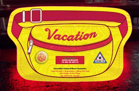 Vacation | Strawberry 2:1 THC:CBD | Nano Ratio Gummies | 100mg