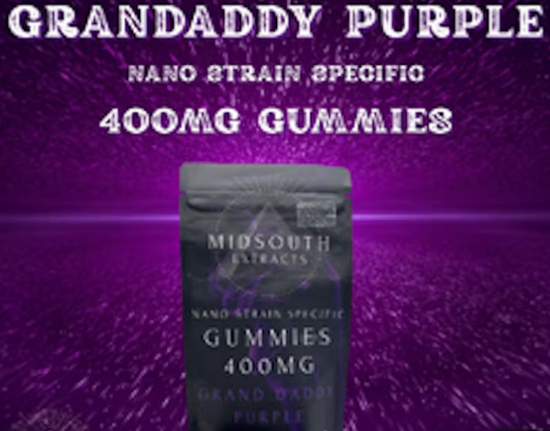 Midsouth Extracts | 400mg | Granddaddy Purple Strain Specific Gummies