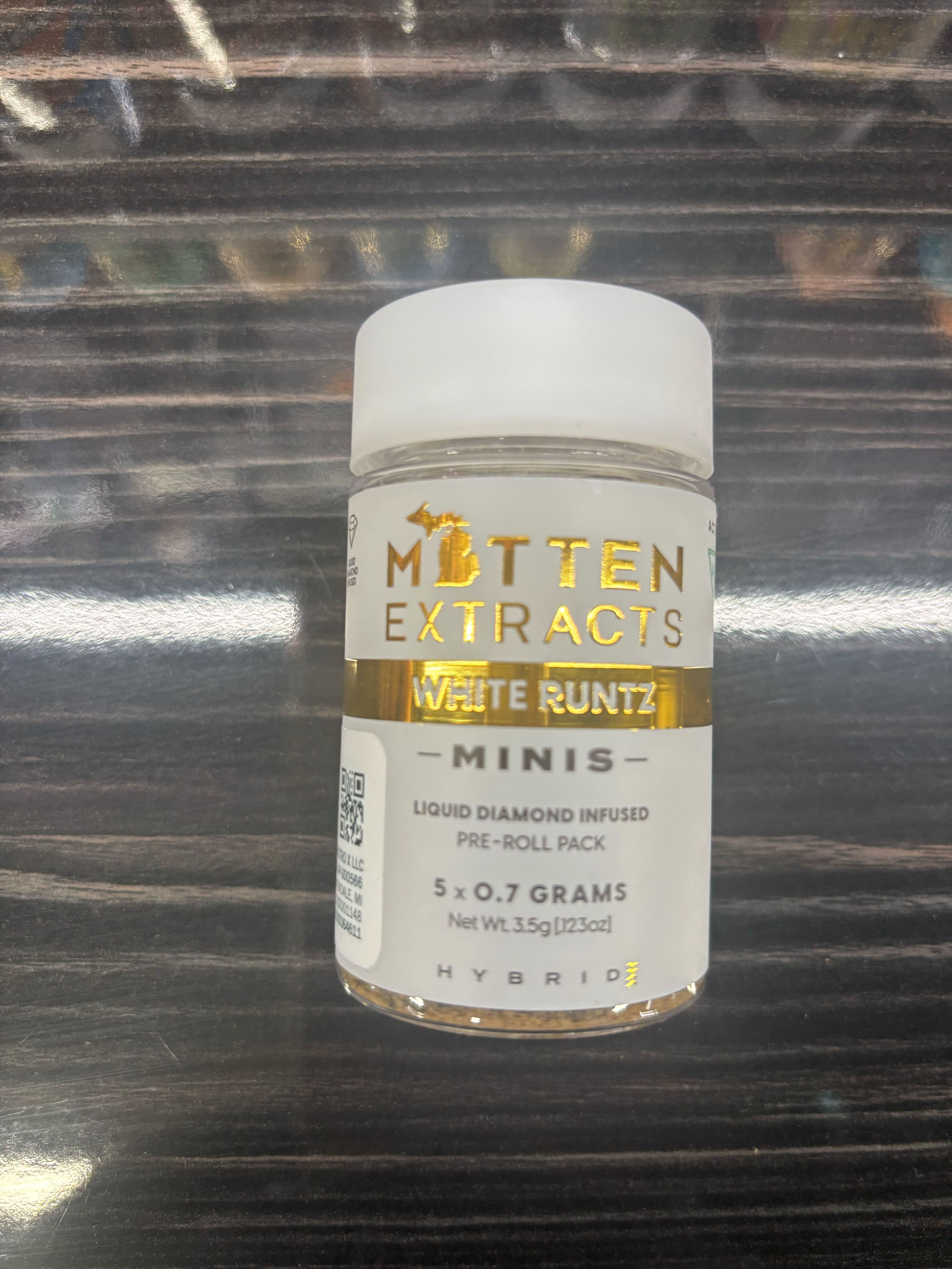 Mitten Extracts - White Runtz - 5 x .7g Infused Prerolls