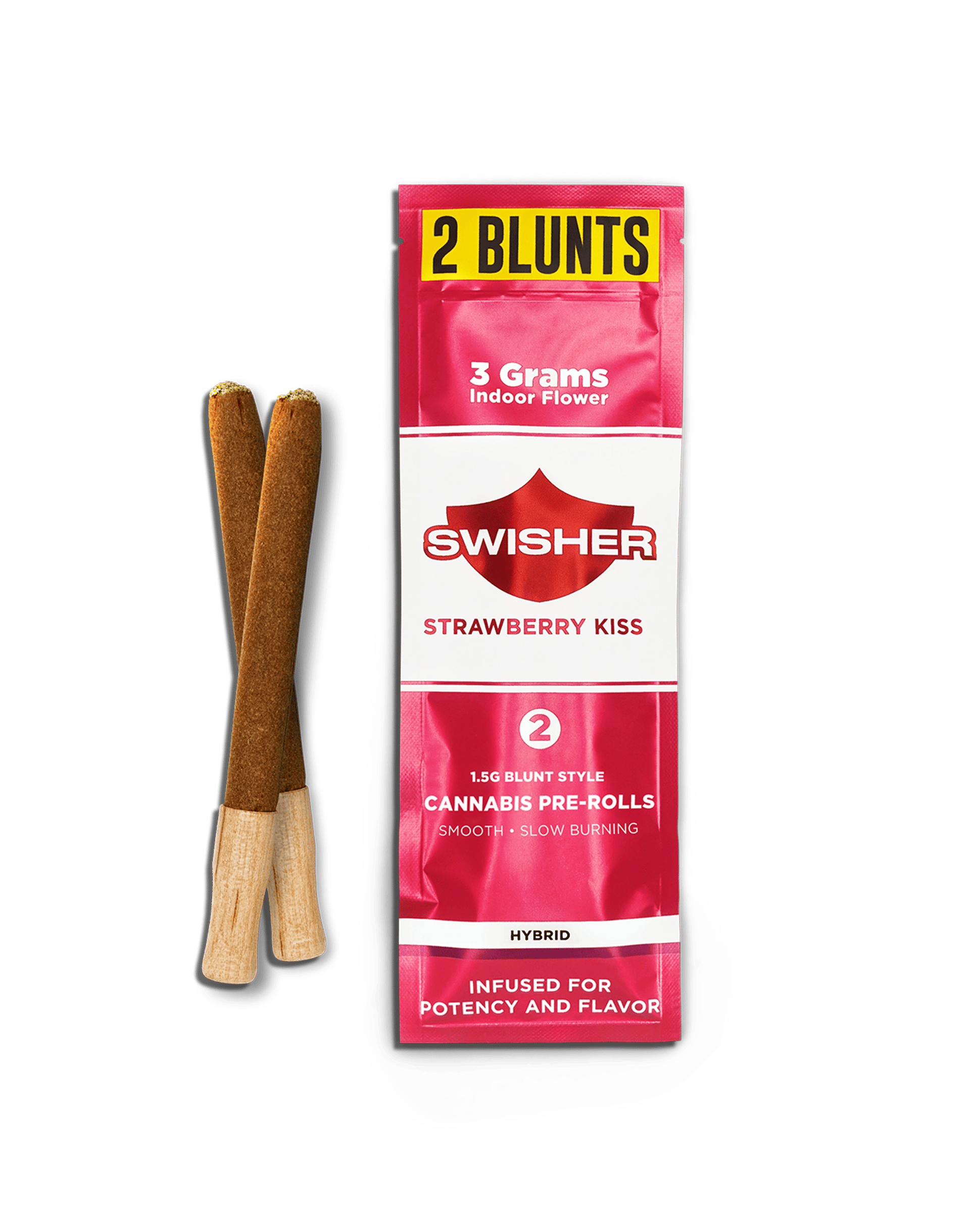 Swisher - 2-Pack 1.5g Infused Prerolls - Strawberry Kiss