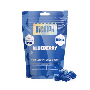 HiColor - Blueberry Full Spectrum RSO Gummies - 100mg