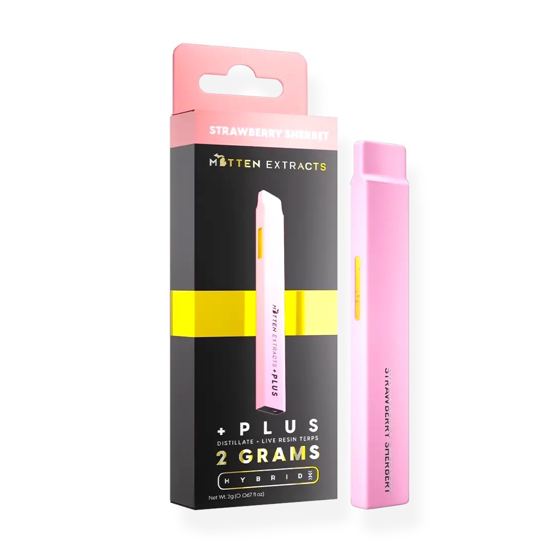 Mittten Extracts - 2g Disposable Vape - Strawberry Sherbet