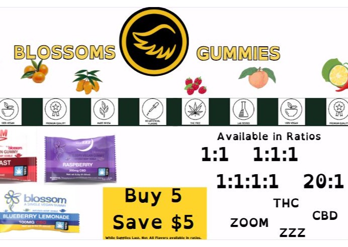 1:1 Zoom Citrus Blast THC Single Gummy (Blossom)