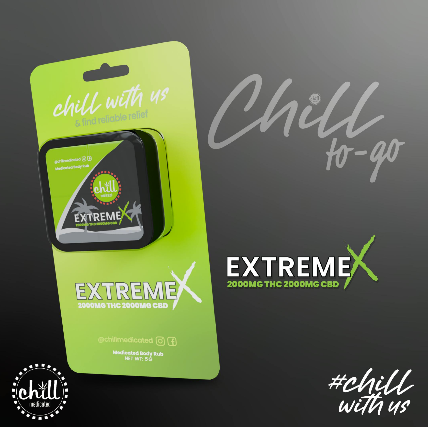 Extreme X To Go Mini 150mg THC/150mg CBD