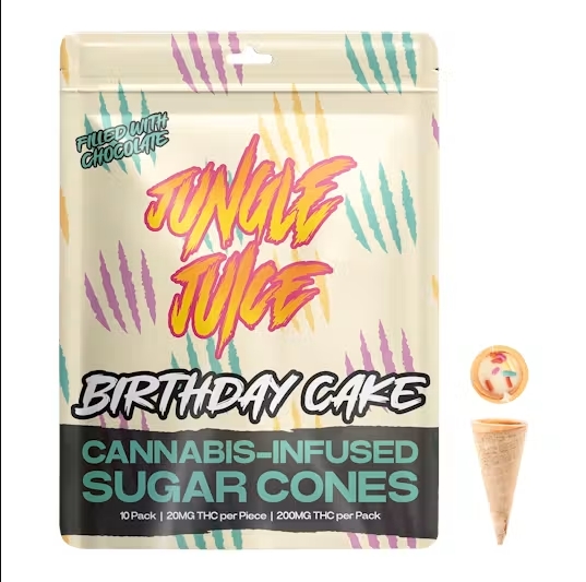 Jungle Juice - Birthday Cake Cones -10x20mg - 200mg