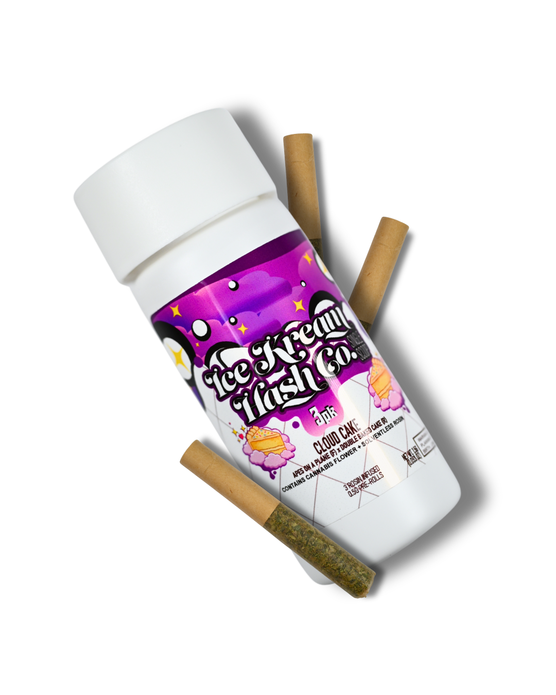 IKHCO | Cloud Cake | 3pk/1.5G Rosin Infused Single Scoop