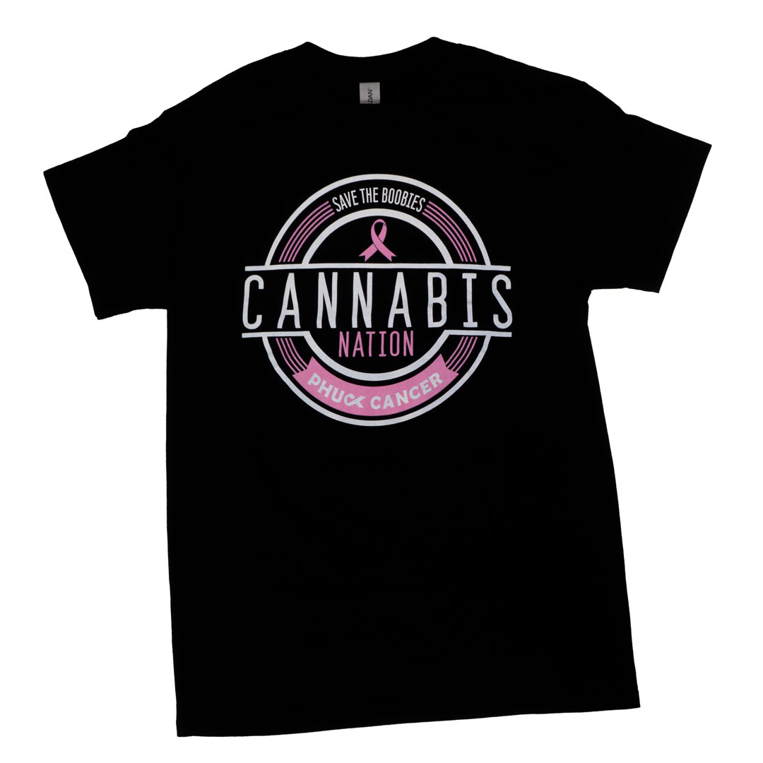 Apparel | Cannabis Nation | Phuck Cancer Shirt | Black (All Sizes)