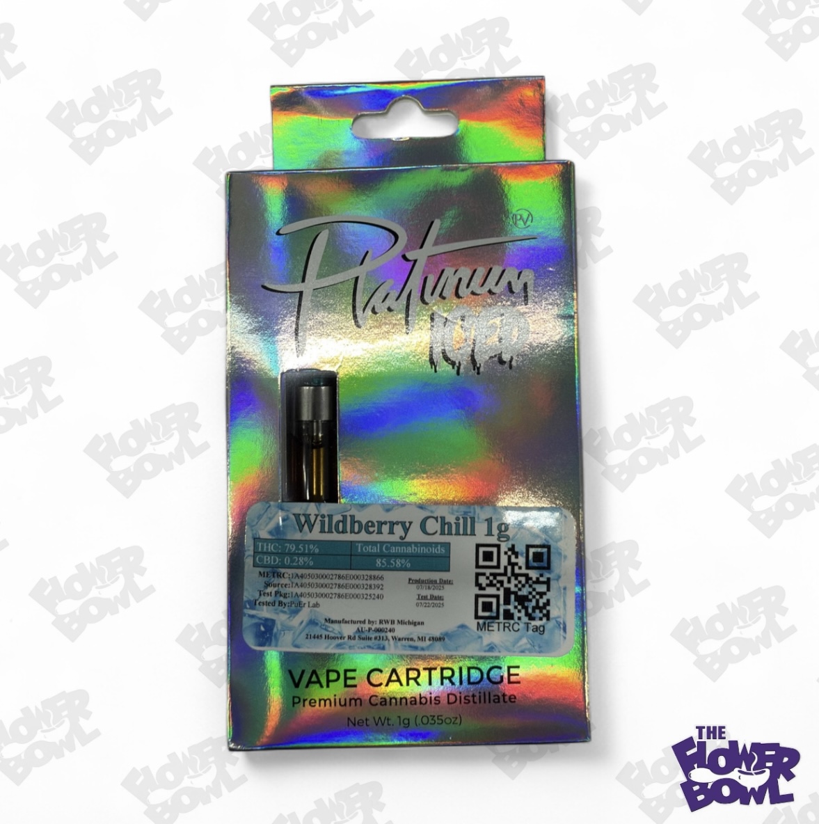 Platinum Vape: Wildberry Chill 1G Cart (I)