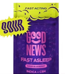 Fast Asleep - Fast Acting Good News Gummies 1:2 CBN:THC - 20pk