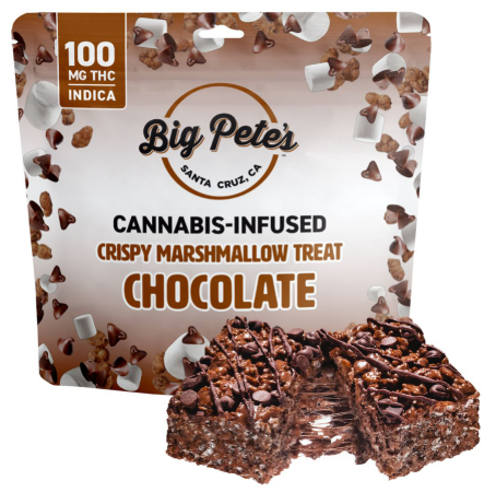 Big Pete's Chocolate Crispy Marshmallow Treat Indica 100mg