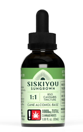Unflavored Tincture | Alcohol Base | 1:1 THC:CBD | 1000mg | 1oz