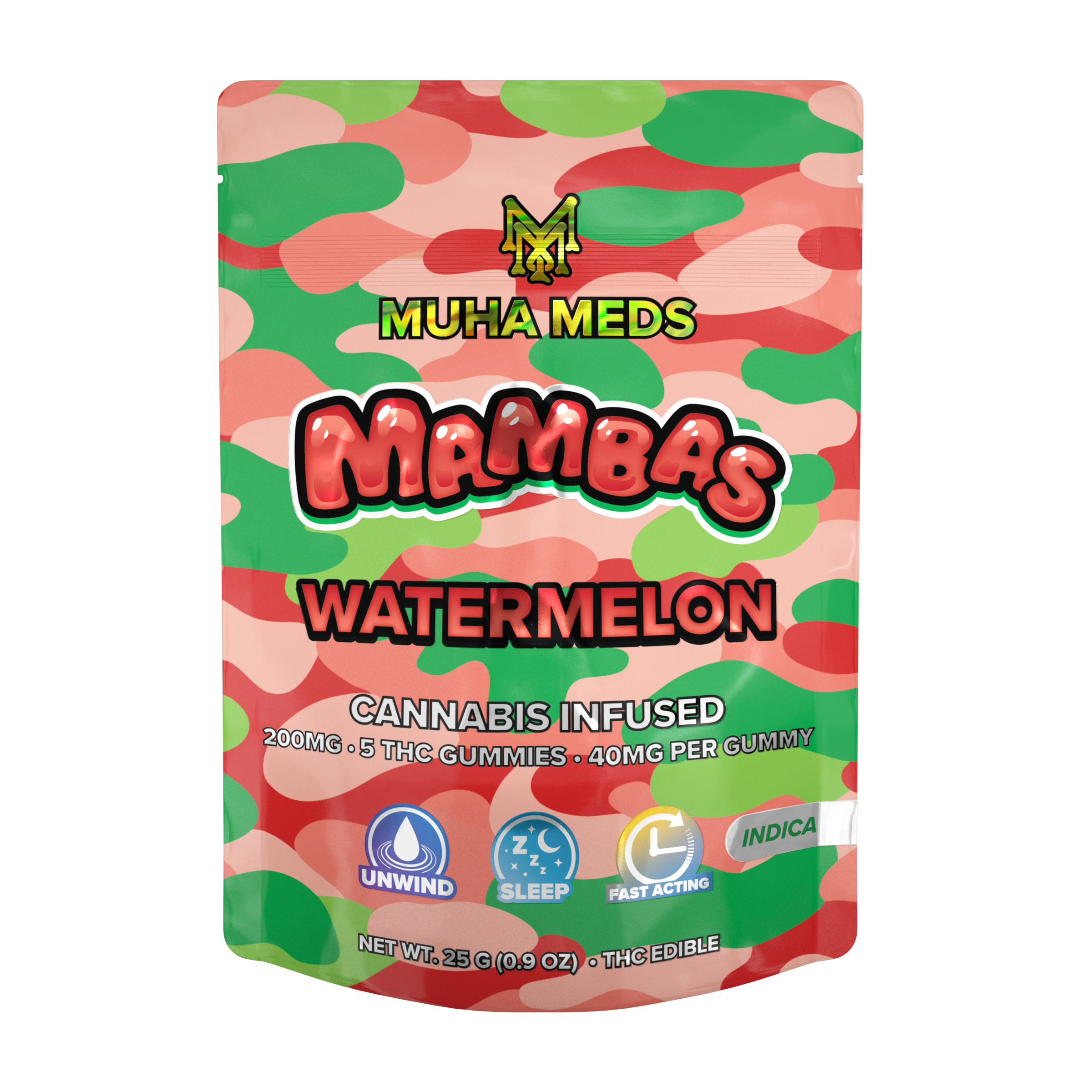 MuhaMeds - 200MG Gummies - Watermelon