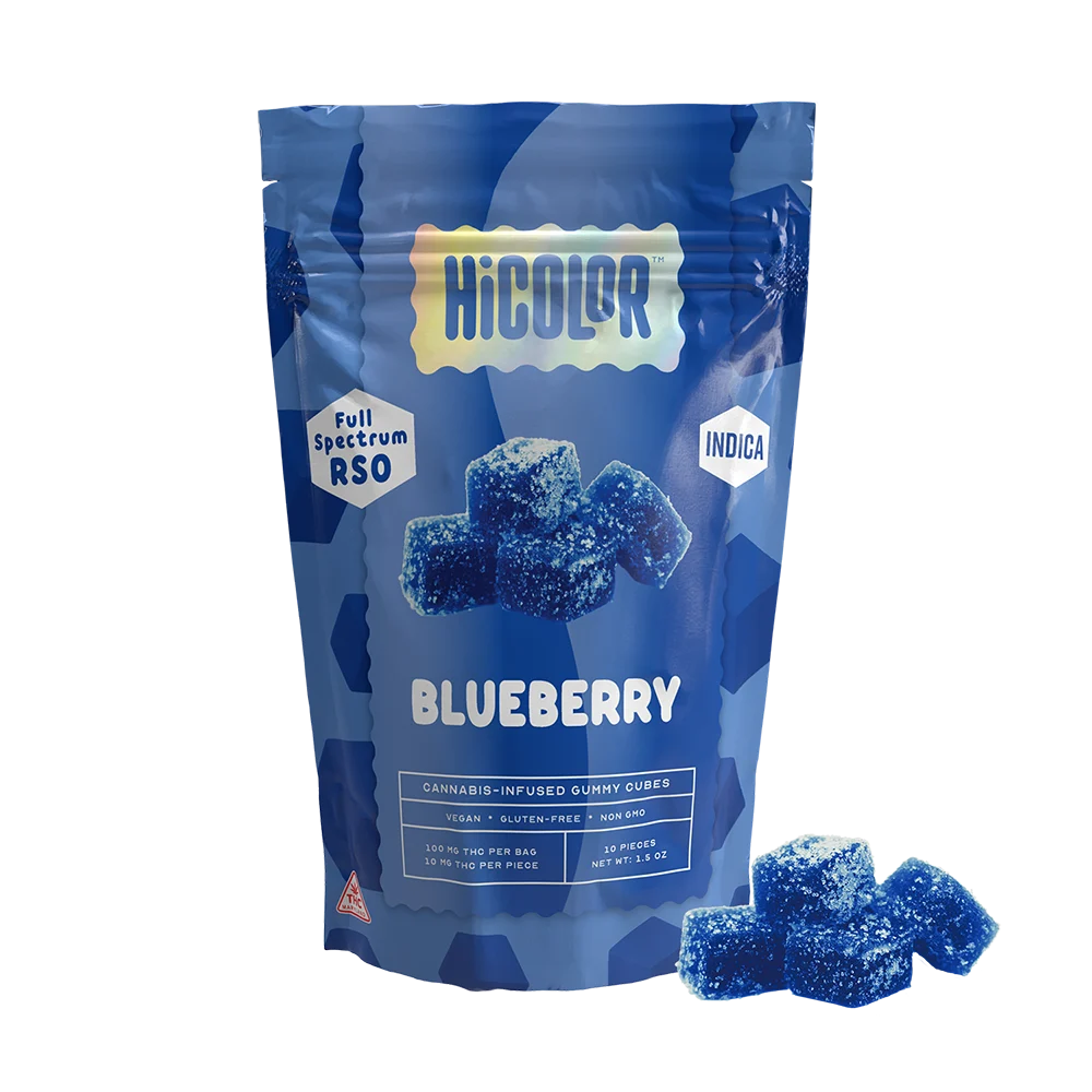 HICOLOR - BLUEBERRY - RSO EDIBLES - INDICA