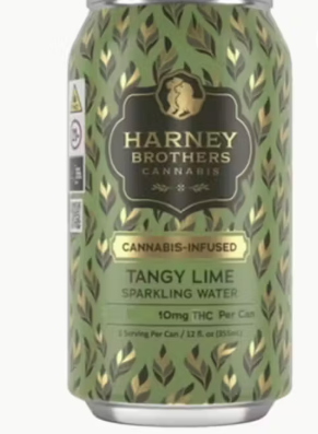 HARNEY BROTHERS | TANGY LIME SPARKLING WATER | 1:1 THC:CBD | 10MG
