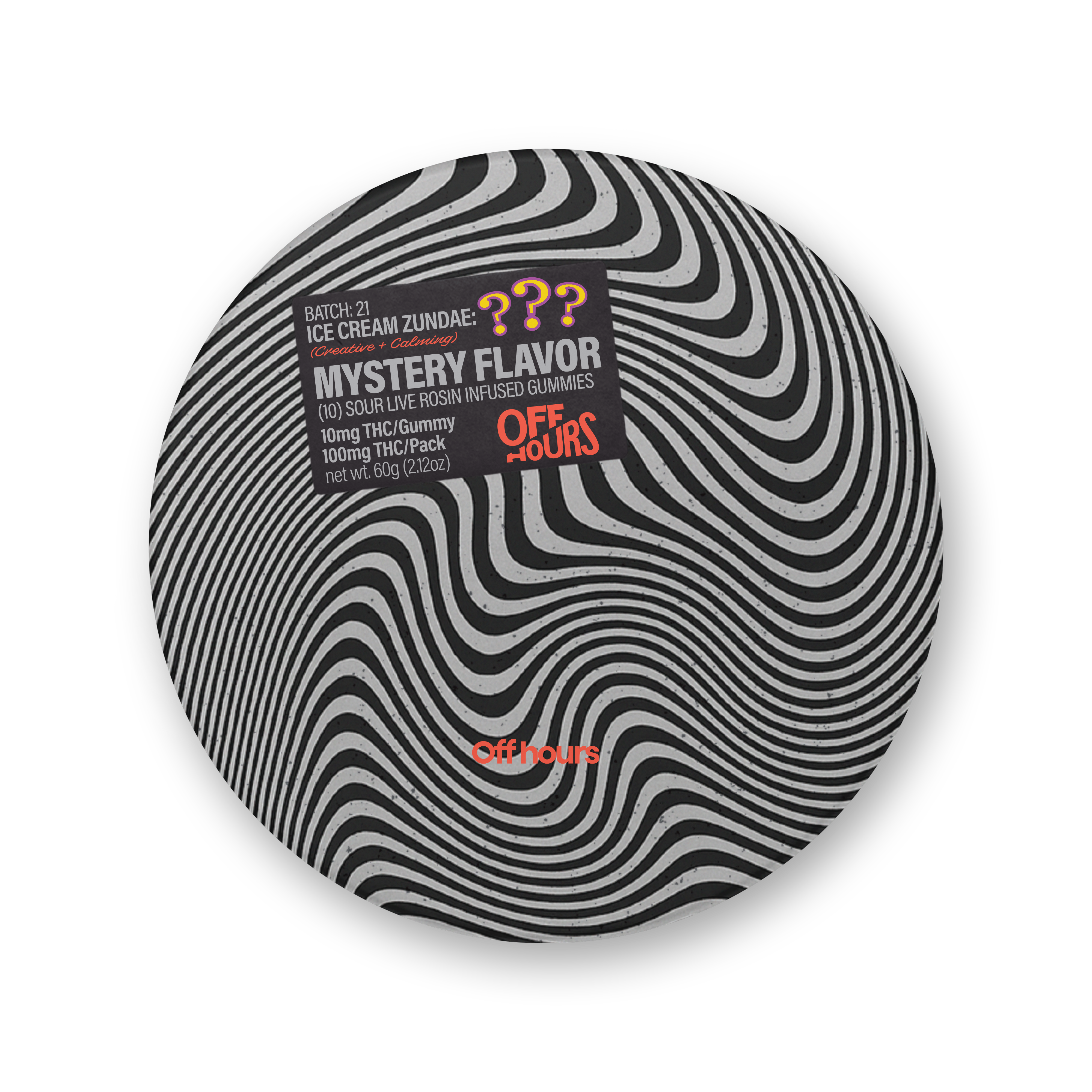 Off Hours | Ice Cream Zunday | Rosin Gummies | 100mg 10pk