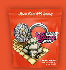 Guap Gummy | RSO | Peachy Punch  100 MG | 1:1 CBD:THC-Hybrid