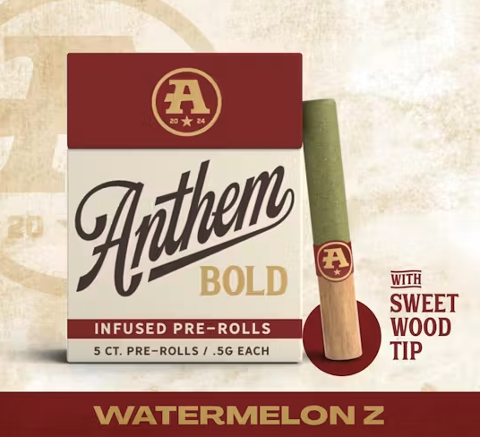 Watermelon Z | Infused Wood Tip Pre-Rolls | 5pk | 2.5g