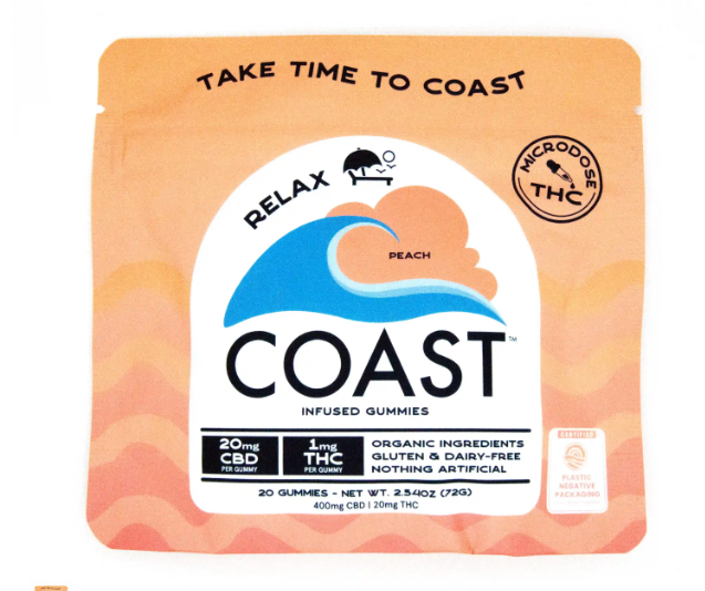 Coast - Peach 20pk 1mg