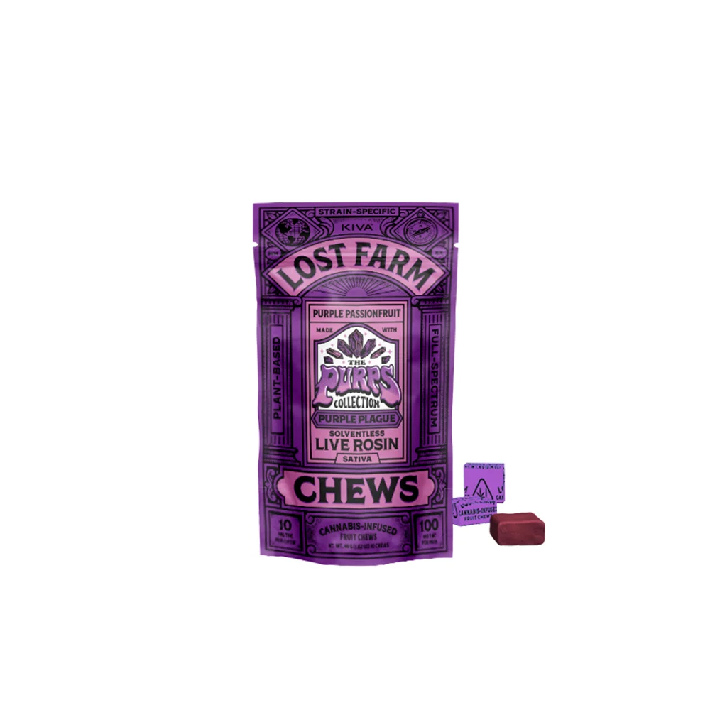 Lost Farm | Passionfruit x Detroit Purps 200mg Live Resin Chews