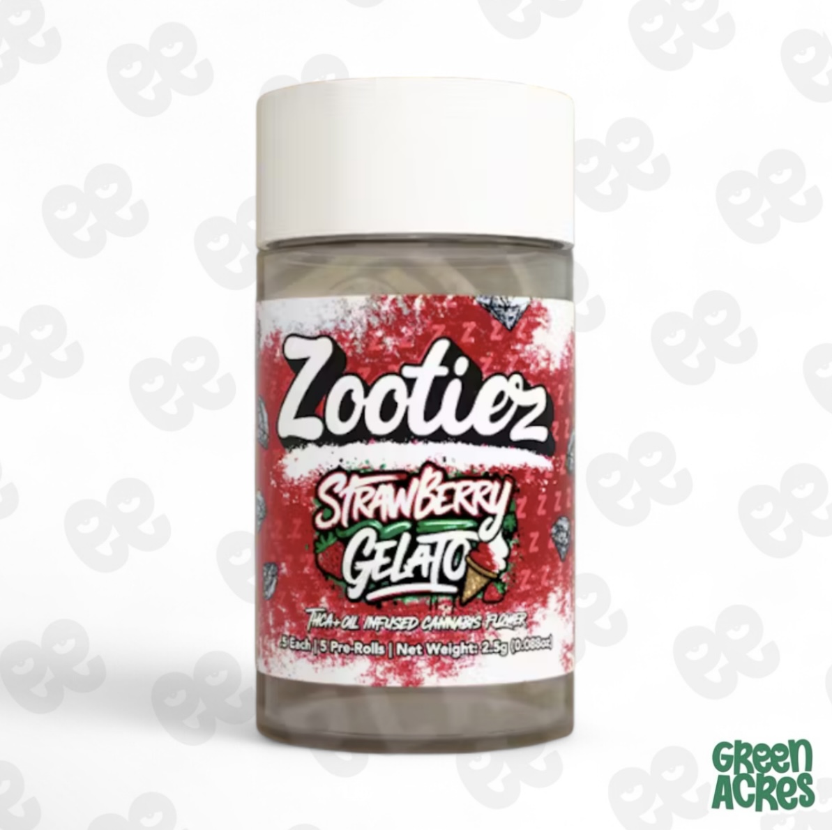 Zooties: Strawberry Gelato 2.5G Multi-Pack Infused Pre-Rolls