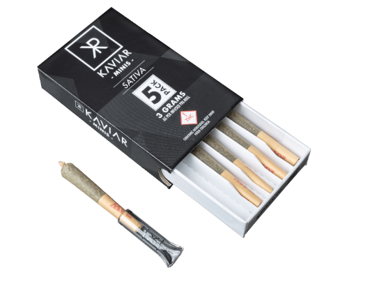 Curio | Kaviar Minis Sativa | 5 x 0.6g Infused Pre Roll
