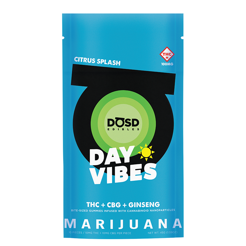DOSD GUMMY DAY VIBES CITRUS SPLASH 1:1 (H) [10PK] 100MG