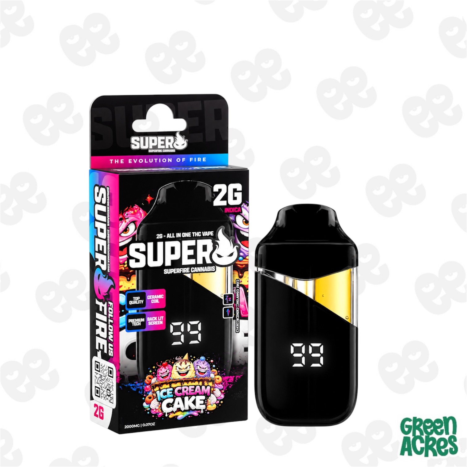 Superfire: Ice Cream Cake 2G Vape Disposable
