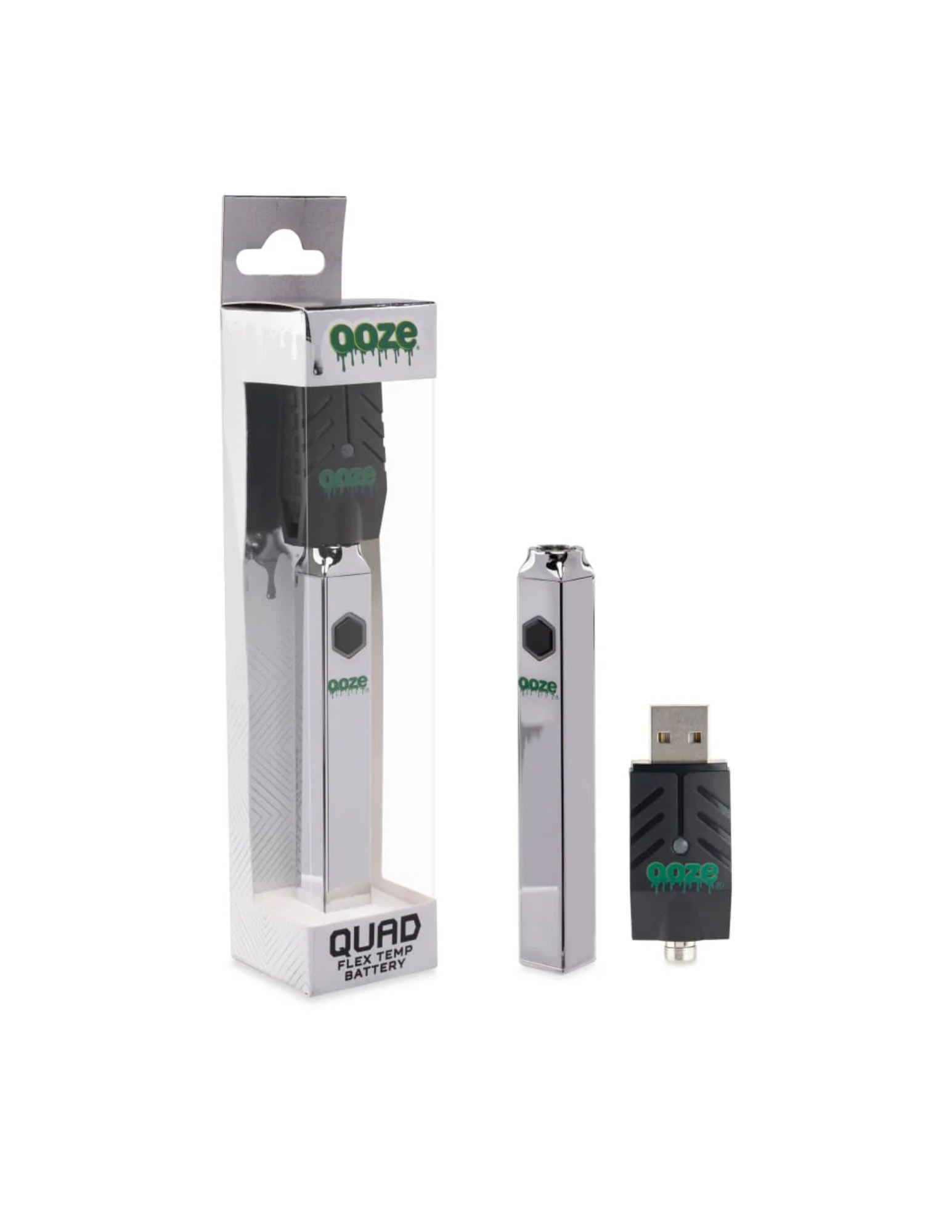 Ooze Quad Battery Cosmic Chrome
