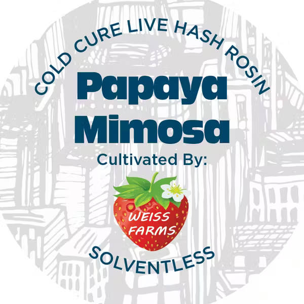 Nyce Papaya Mimosa Cold Cure Live Solventless Hash Rosin