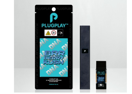 PlugPlay - DNA Brr Berry Kush AIO vape - 1g
