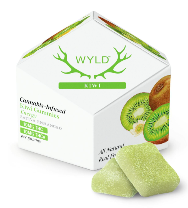 Wyld - Gummies - Kiwi (1:1 THC/THCv) (S) (100mg)