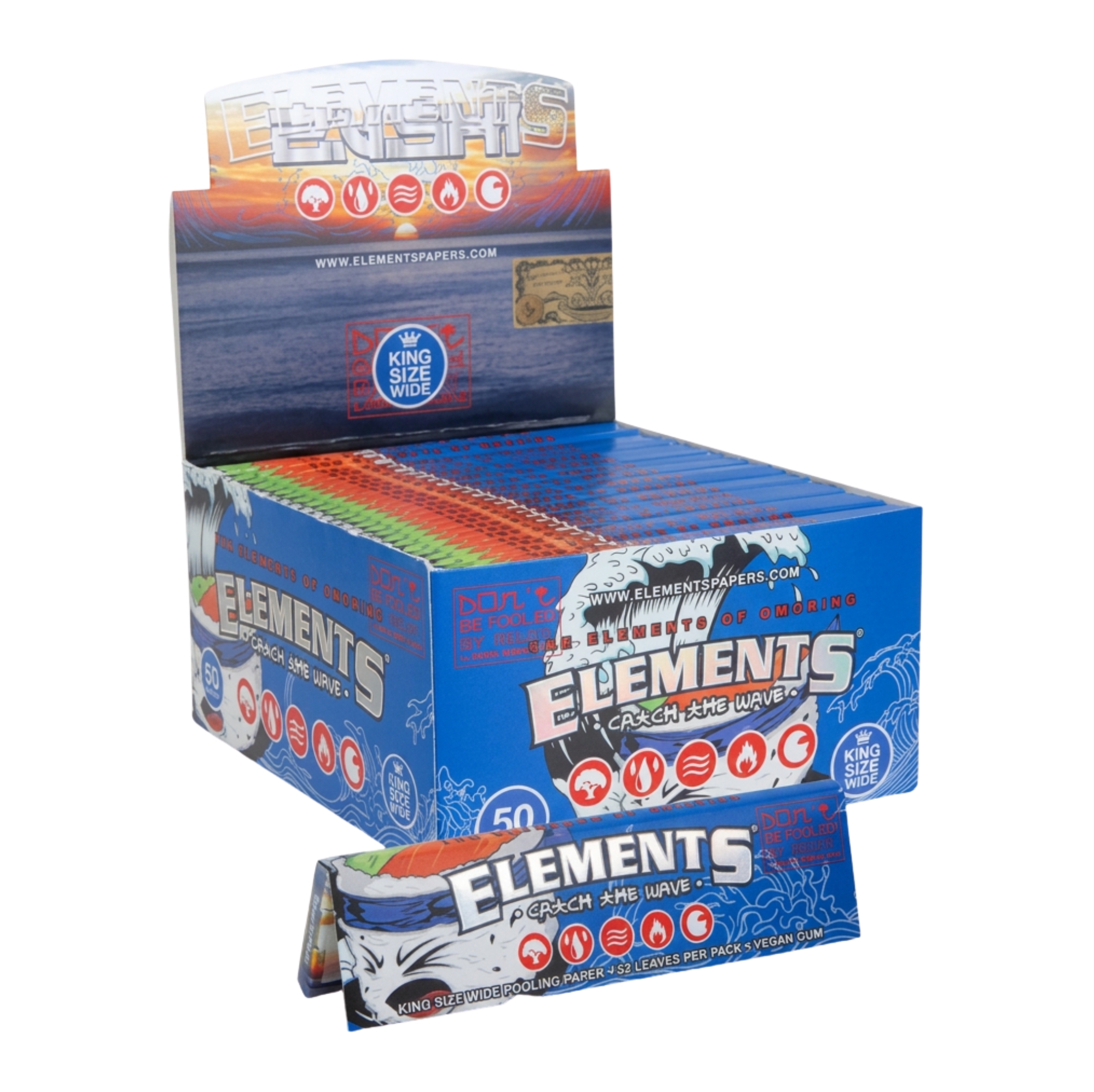 Elements x Zushi King Size Wide Rolling Paper