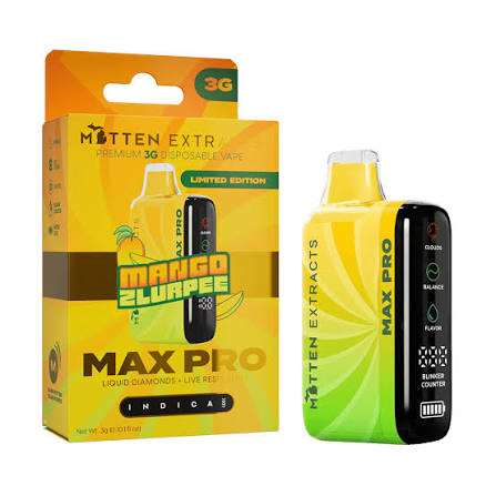 Mitten Extracts Mango Zlurpee Disposable Max 3g