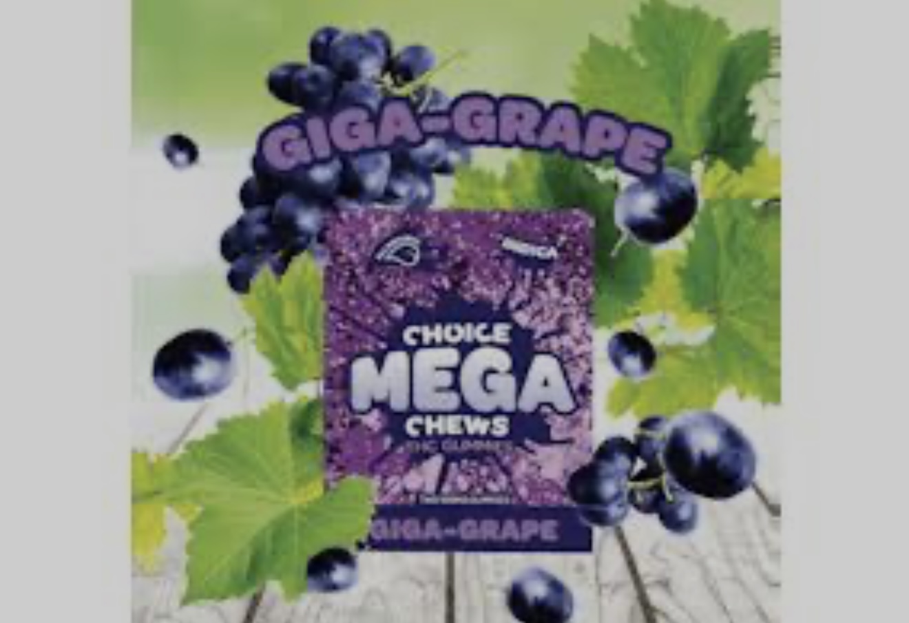 Choice: Giga Grape 200mg Mega Chew 2pk (I)