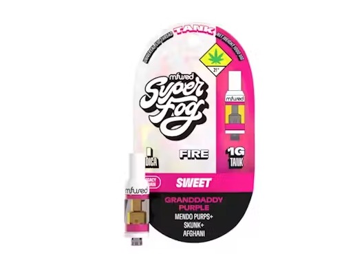 Mfused Super Fog - Granddaddy Purple Fire Cart - 1g