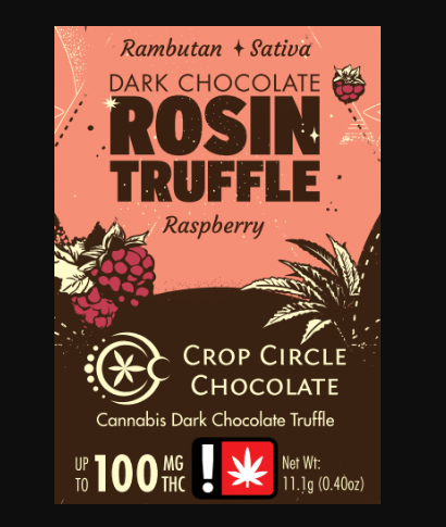 Crop Circle Chocolates: Dark Raspberry Truffle