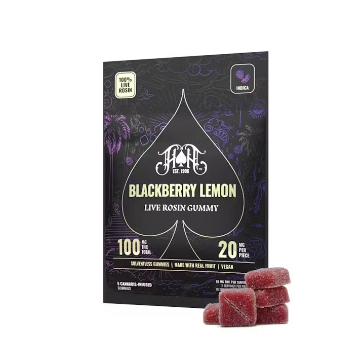 Heavy Hitters - Blackberry Lemon - Live Rosin Gummies 100mg