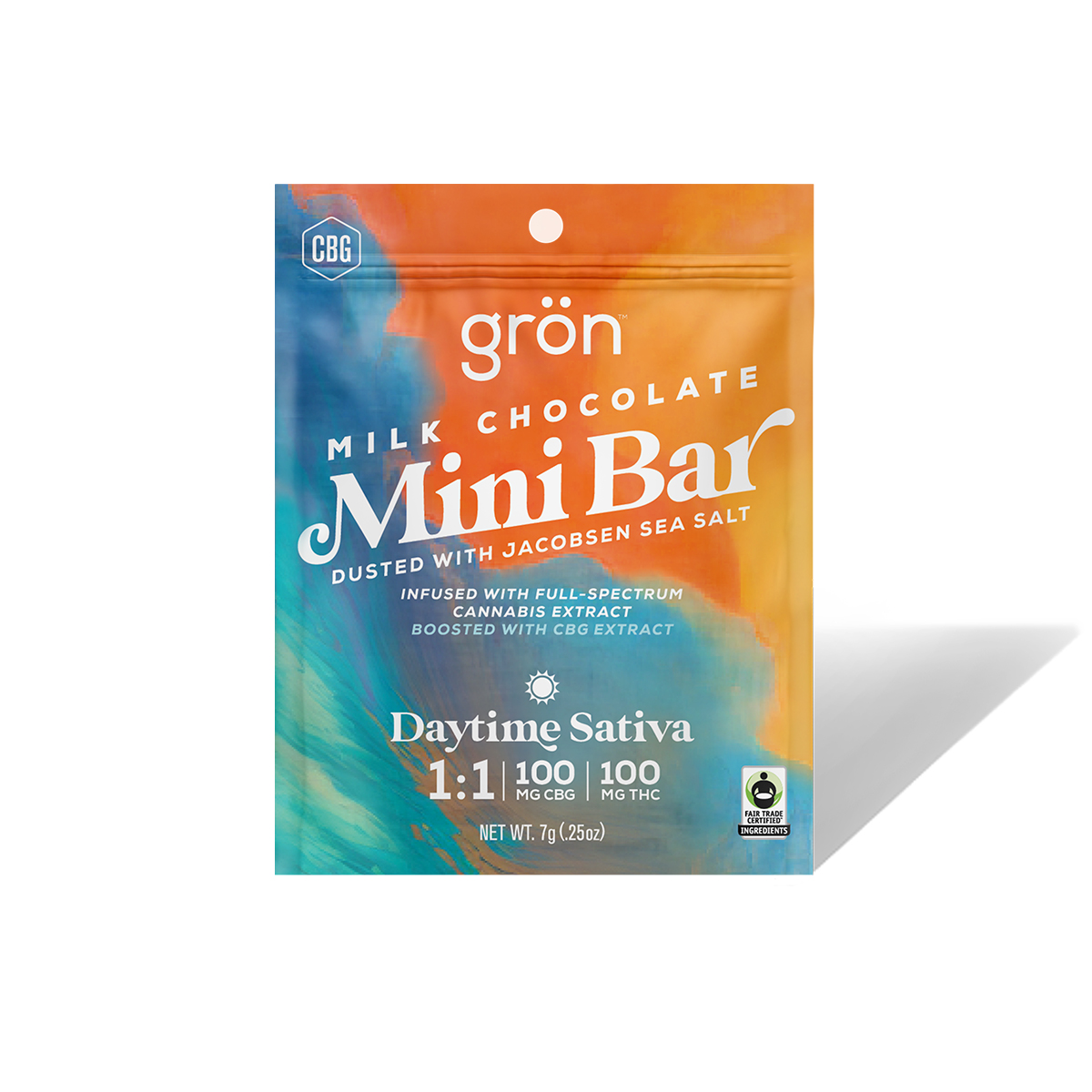 1:1 Milk Chocolate Mini Bar - CBG/THC - Daytime Sativa