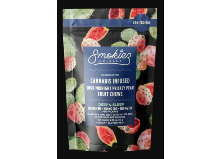 Sour Midnight Prickly Pear | THC : CBN : CBD Gummies | 10pk | 100mg
