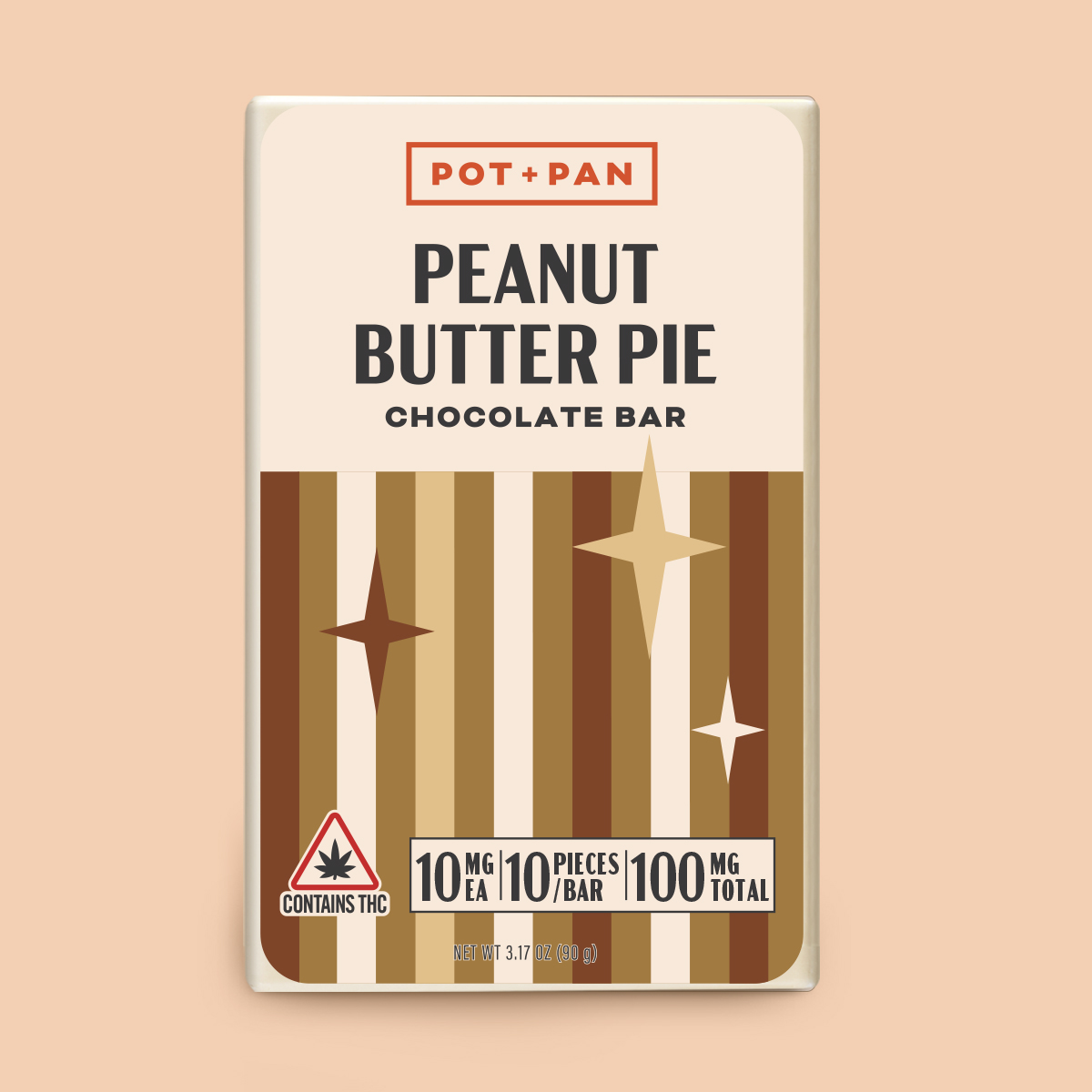 PEANUT BUTTER PIE CHOCOLATE BAR | 10 PCS | 10MG