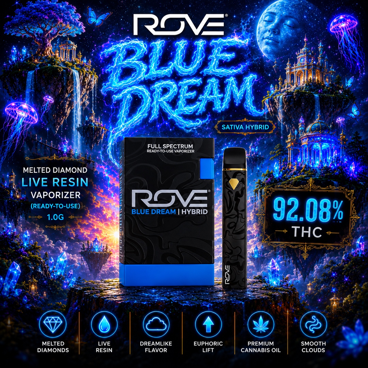 Blue Dream Melted Vaporizer Ready To Use