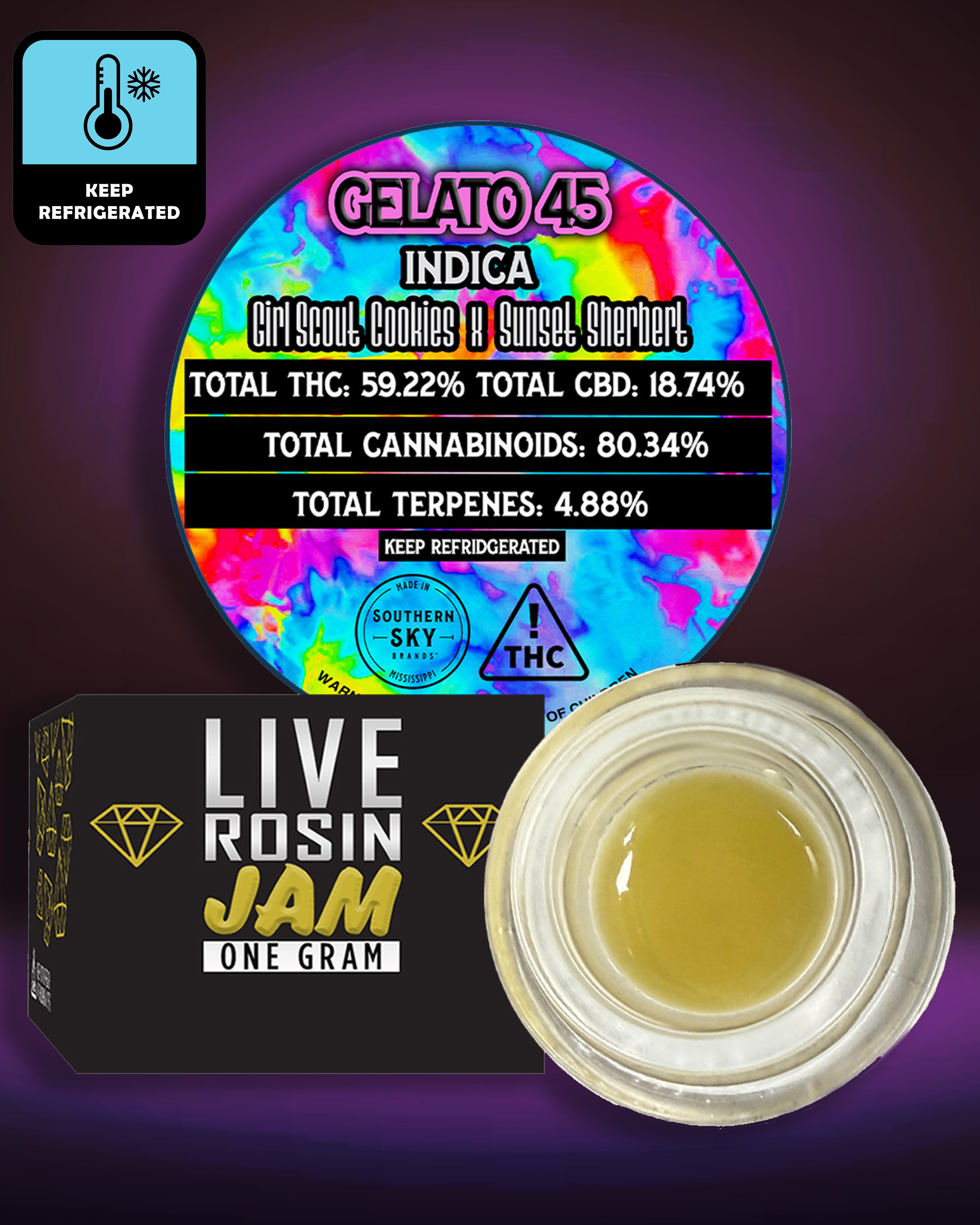 Southern Sky Brands | 1g | G45 | Live Rosin Jam